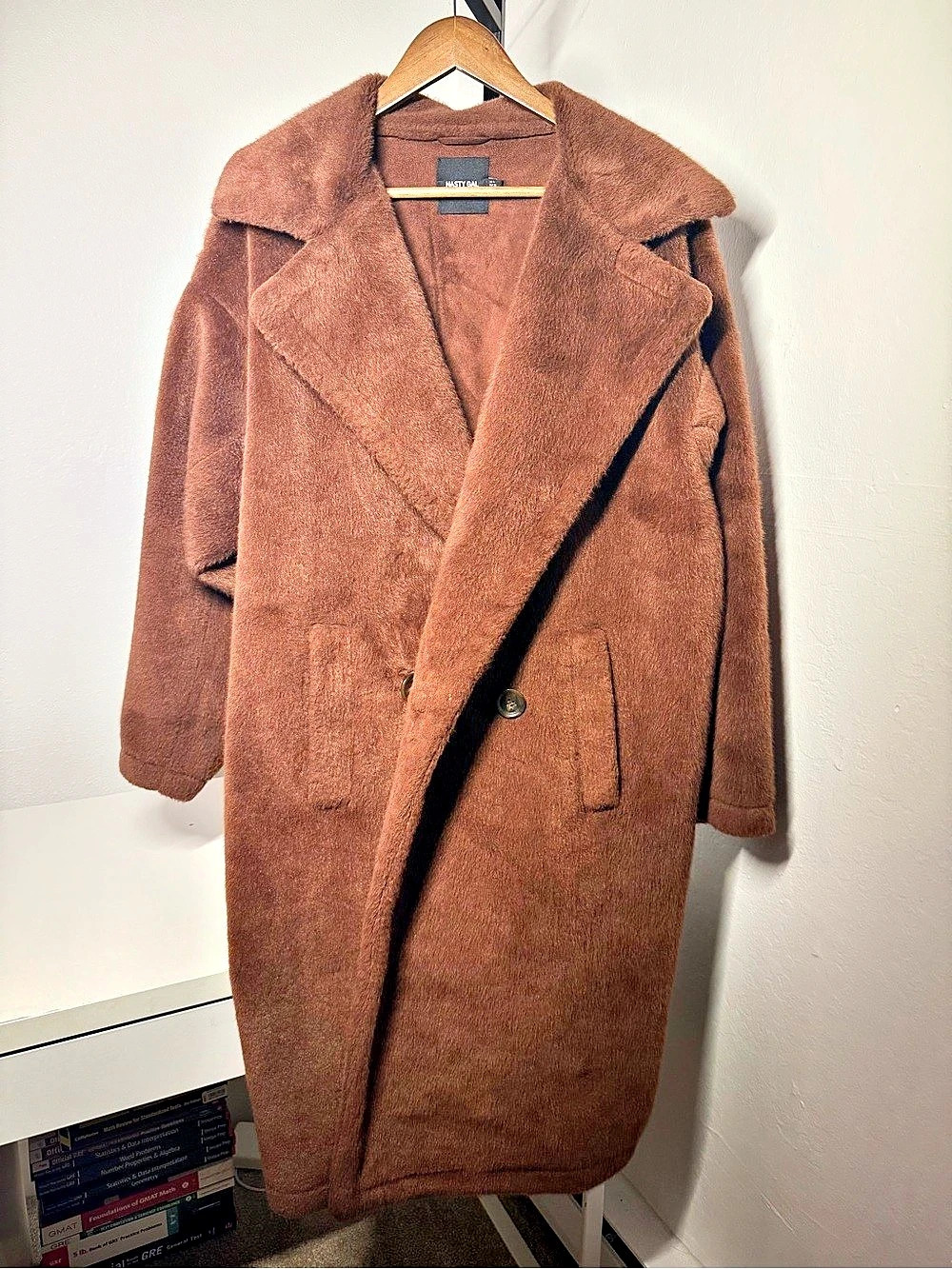 Nasty Gal Brown oversized Coat Size 4
